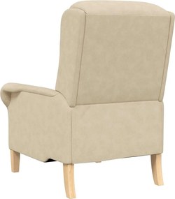 vidaXL Πολυθρόνα Κρεμ 76 x 94 x 102 εκ. Μικροΐνες