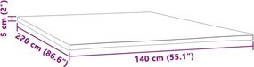 vidaXL Ανώστρωμα 140 x 220 εκ. 5 εκ.