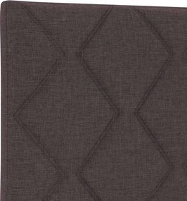 vidaXL Κεφαλάρι Σκούρο Καφέ 80 cm ύφασμα