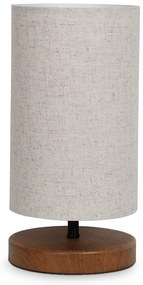 Megapap Φωτιστικό Επιτραπέζιο Winkler Wicker Ύφασμα/Ξύλο/Μέταλλο Ανοιχτό Καφέ