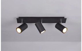 Σποτ Φωτιστικό Οροφής 3xGU10 Τριπλό Κινητό Marley Trio Lighting 802400332 Μαύρο