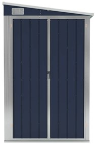 vidaXL Αποθήκη Κήπου Επιτοίχια Ανθρακί 118 x 382 x 178 εκ. από Ατσάλι