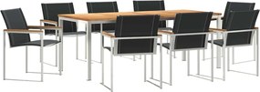 vidaXL Σέτ φαγητού για κήπο 9 pcs