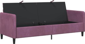 vidaXL Καναπές με Αποθήκευση Μοβ 192 x 78 x 87 εκ. Πολυεστέρας