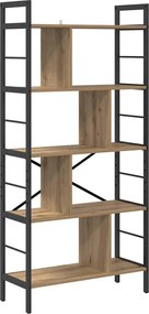 vidaXL Ράφι Βιβλίων 9 επιπέδων 75 x 30 x 156 εκ. Επεξεργασμένο ξύλο