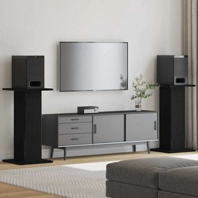 vidaXL Βάσεις Ηχείων 2 pcs Μαύρη δρυς 30 x 30 x 60 cm