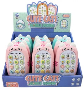 Παιδικό τηλέφωνο γατάκι με ήχους - Cute Cats Mobile Phones