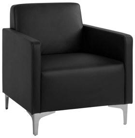 Πολυθρόνα NELLIE C3159.11 με PU Μαύρο 64x71x71Υ εκ. 64x71x71 εκ.