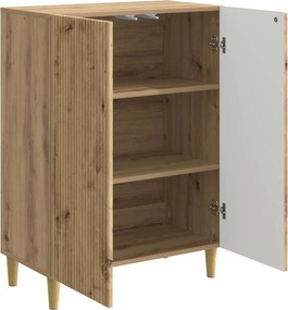 vidaXL Πλαϊνό γραφείο Artisan Δρυς 66 x 34,5 x 90 εκ