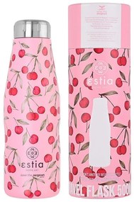 ESTIA ΘΕΡΜΟΣ TRAVEL FLASK SAVE THE AEGEAN 500ml CHERRY ROSE