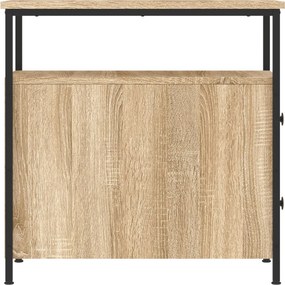 vidaXL Κομοδίνο Sonoma Δρυς 30 x 60 x 60 εκ. από Επεξεργασμένο Ξύλο