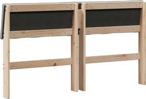 vidaXL Ταπετσαρισμένο κεφαλάρι Ανοιχτό γκρι 160 cm