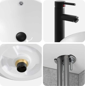 vidaXL Σετ Επίπλων Μπάνιου 4 pcs Γκρι Σκυροδέματος