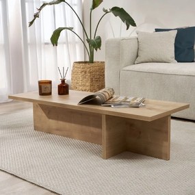 Megapap Τραπεζάκι Σαλονιού Harbor Sapphire Oak 120x45x30εκ.