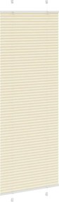 vidaXL Πλισέ περσίδα Κρέμα 80x200 cm Πλάτος υφάσματος 79,4 cm