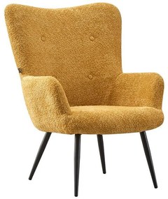 Armchair with Metal Legs C-06 Fylliana Yellow 80x75x97 cm