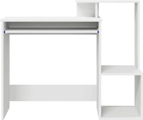 vidaXL Γραφείο με συρτάρι Λευκό 106 x 41 x 88.5 εκ. Επεξεργασμένο ξύλο