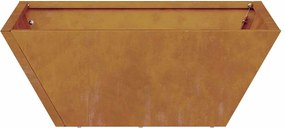 vidaXL Γλάστρα Κήπου Σκ rusty 40 x 40 x 15 cm