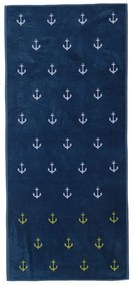 Πετσέτα Θαλάσσης Anchromania Blue Nef-Nef Beach 100% Cotton