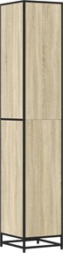 vidaXL Ντουλάπι μπάνιου Sonoma Oak 35x37,5x188,5 cm
