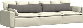 vidaXL Μαξιλάρι Καναπέ 2 pcs Ανοιχτό γκρι 145 x 40 εκ.