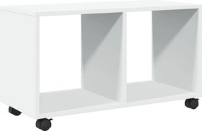 vidaXL Ντουλάπι Τροχήλατο Λευκό 72x33x42,5 εκ. από Επεξ. Ξύλο