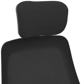 Καρέκλα γραφείου Peja pakoworld mesh ύφασμα μαύρο 58x60x107-117εκ