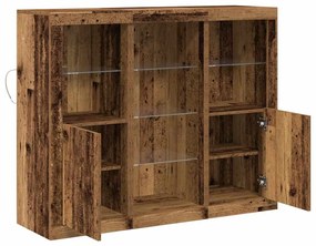 vidaXL Πλαϊνό γραφείο Παλαιό ξύλο 123 x 37 x 100 εκ Επεξεργασμένο ξύλο