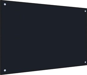 vidaXL Πλάτη Κουζίνας Μαύρη 90 x 60 εκ. από Ψημένο Γυαλί