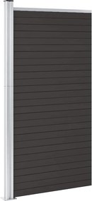vidaXL Πάνελ Περίφραξης Μαύρο 95 x 186 εκ. από WPC
