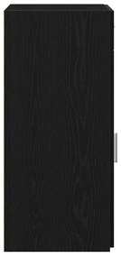 vidaXL Πλαϊνό γραφείο Μαύρη δρυς 50 x 42.5 x 93 εκ. Επεξεργασμένο ξύλο