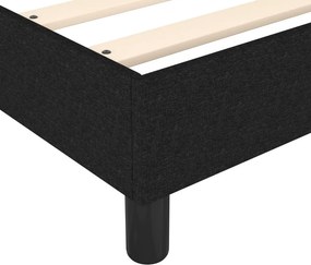 vidaXL Κρεβάτι Boxspring με Στρώμα Μαύρο 80 x 200 εκ. Υφασμάτινο