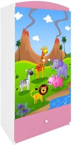 Ντουλάπα Babydreams Cartoon-Roz-Safari