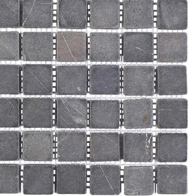 vidaXL Πλακίδια Μωσαϊκού Γκρι 30 x 30 cm Μάρμαρο