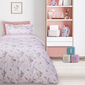 Σεντόνια Παιδικά 4765 (Σετ 3τμχ) Nude-Beige-Mint Das Home Single 170x260cm 100% Cotton
