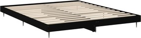 vidaXL Πλαίσιο Κρεβατιού Μαύρο 200x200 εκ. Επεξεργ. Ξύλο
