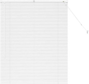 vidaXL Βενετσιάνικες Ρόδες Λευκό 130 x 105 εκ Αλουμίνιο