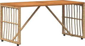 vidaXL Εξωτερικό Τραπέζι Φυσικό 80 x 40 x 40 cm