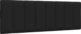 VidaXL Κρεβάτι με Στρώμα Hanko Μαύρο 140x200 εκ. Υφασμάτινο