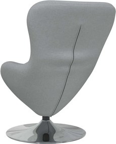 vidaXL Κάθισμα-αυγό Ανοιχτό γκρι 63 x 73 x 90 εκ ύφασμα