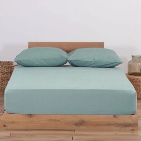 Σεντόνι Jersey Mint Nef-Nef Homeware Υπέρδιπλo 160x230cm 100% Βαμβάκι