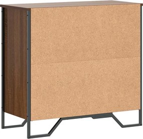 vidaXL Ντουλάπι Καφέ Δρυς 79,5x35,5x74,5 εκ. Επεξεργασμένο Ξύλο