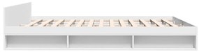 Πλαίσιο Κρεβατιού με Συρτάρια Λευκό 180x200 εκ Επεξεργ. Ξύλο - Λευκό