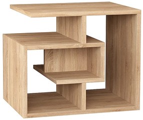 Τραπεζάκι βοηθητικό Labirent Megapap χρώμα sapphire oak 54x40x45εκ.