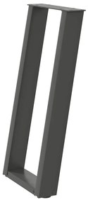 vidaXL Πόδια Κονσόλας 2 τεμ. σε σχήμα U, Ανθρακί 28x(72-73) εκ. από Ατσάλι