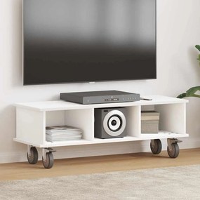 vidaXL Βάση TV Λευκό 100 x 35 x 35 εκ Επεξεργασμένο ξύλο