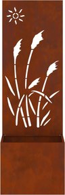 vidaXL Οθόνη Ιδιωτικότητας Κήπου Σκ rusty 50 x 32 x 150 εκ