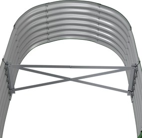 vidaXL Ζαρντινιέρα Πράσινη 152x80x36 εκ Γαλβανισμένος χάλυβας