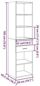 ΝΤΟΥΛΑΠΙ SONOMA ΔΡΥΣ 50X42,5X185 ΕΚ. ΑΠΟ ΕΠΕΞΕΡΓΑΣΜΕΝΟ ΞΥΛΟ 3281457