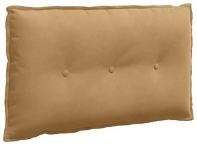 vidaXL Μαξιλάρι Πλάτης Καφέ 80 x 50 cm Υφασμάτινο Κορντουρά